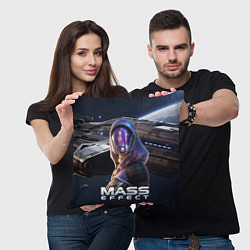 Подушка квадратная Mass Effect ТалиЗора, цвет: 3D-принт — фото 2