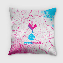 Подушка квадратная Tottenham neon gradient style, цвет: 3D-принт