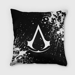 Подушка квадратная White logo of assasin, цвет: 3D-принт