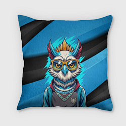 Подушка квадратная Стильная сова в одежде