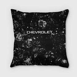 Подушка квадратная Chevrolet black ice, цвет: 3D-принт