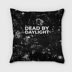 Подушка квадратная Dead by Daylight black ice, цвет: 3D-принт