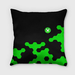 Подушка квадратная Minecraft game creeper, цвет: 3D-принт