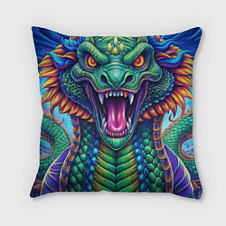 Подушка квадратная Крупная змея фэнтези