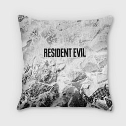 Подушка квадратная Resident Evil white graphite, цвет: 3D-принт