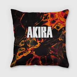 Подушка квадратная Akira red lava, цвет: 3D-принт