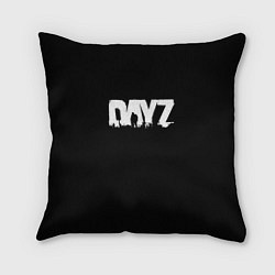 Подушка квадратная Dayz logo white, цвет: 3D-принт