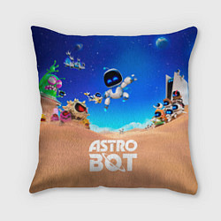 Подушка квадратная Astro bot персонажи