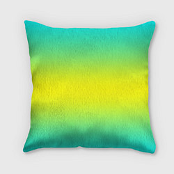 Подушка квадратная Кислотный градиент, цвет: 3D-принт