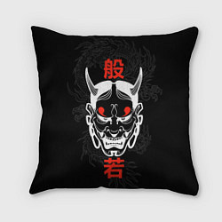 Подушка квадратная Японский демон Хання, цвет: 3D-принт