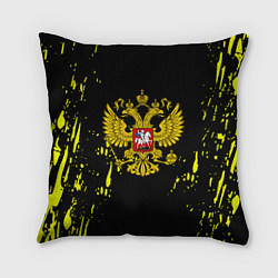 Подушка квадратная Borussia жёлтые краски, цвет: 3D-принт
