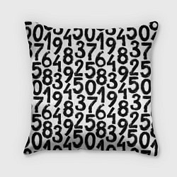 Подушка квадратная Гранжевые числа, цвет: 3D-принт