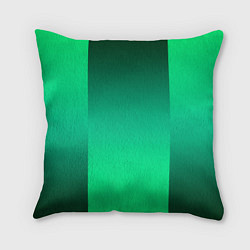 Подушка квадратная Яркий зеленый градиентный комбинированный фон, цвет: 3D-принт
