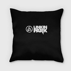 Подушка квадратная Linkin park logo rock music, цвет: 3D-принт