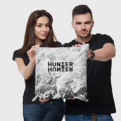 Подушка квадратная Hunter x Hunter white graphite, цвет: 3D-принт — фото 2