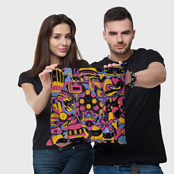 Подушка квадратная О Париж, цвет: 3D-принт — фото 2