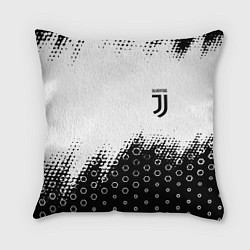 Подушка квадратная Juventus sport steel, цвет: 3D-принт