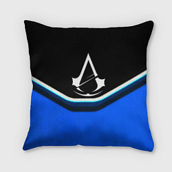 Подушка квадратная Assassins Creed logo abstergo, цвет: 3D-принт