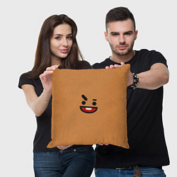 Подушка квадратная BT21 Shooky, цвет: 3D-принт — фото 2