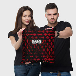 Подушка квадратная Red dead redemption x farcry pattern, цвет: 3D-принт — фото 2