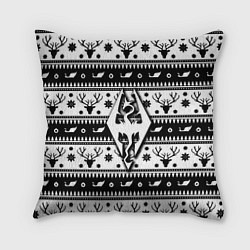 Подушка квадратная The Elder Scrolls winter deer pattern, цвет: 3D-принт