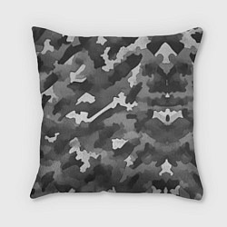 Подушка квадратная Городской камуфляж внутренних войск, цвет: 3D-принт