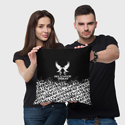 Подушка квадратная Hollywood Undead band, цвет: 3D-принт — фото 2