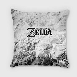 Подушка квадратная Zelda white graphite, цвет: 3D-принт
