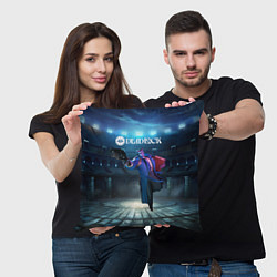 Подушка квадратная Deadlock Абрамс, цвет: 3D-принт — фото 2