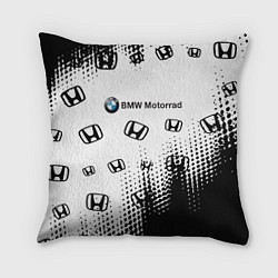 Подушка квадратная BMW x honda pattern, цвет: 3D-принт