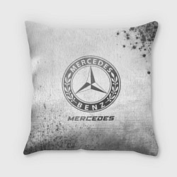 Подушка квадратная Mercedes - white gradient, цвет: 3D-принт