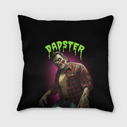 Подушка квадратная Dadster - zombie - на хэллоуин, цвет: 3D-принт