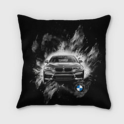 Подушка квадратная BMW брызги абстракции, цвет: 3D-принт