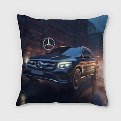 Подушка квадратная Mercedes benz auto, цвет: 3D-принт