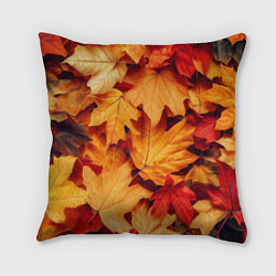 Подушка квадратная Осенние кленовые листья