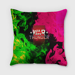 Подушка квадратная Warthunder flame fight, цвет: 3D-принт