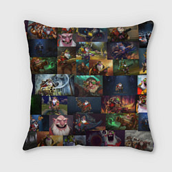 Подушка квадратная Sniper Dota 2, цвет: 3D-принт