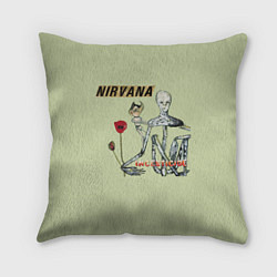 Подушка квадратная Nirvana incesticide, цвет: 3D-принт