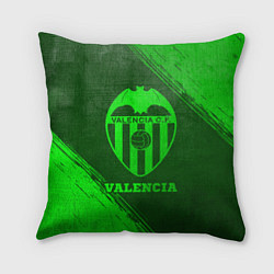 Подушка квадратная Valencia - green gradient, цвет: 3D-принт