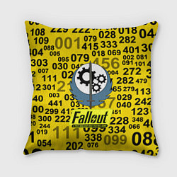 Подушка квадратная Fallout pattern symbol, цвет: 3D-принт