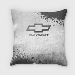 Подушка квадратная Chevrolet - white gradient, цвет: 3D-принт