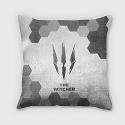 Подушка квадратная The Witcher - white gradient, цвет: 3D-принт