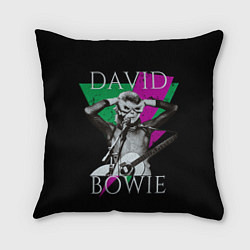 Подушка квадратная David Bowie - hand goggles, цвет: 3D-принт