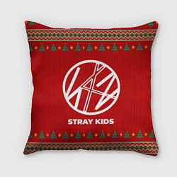 Подушка квадратная Stray Kids new year, цвет: 3D-принт