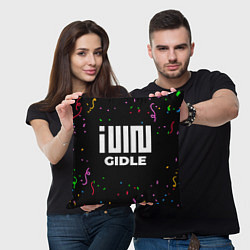 Подушка квадратная Gidle конфети, цвет: 3D-принт — фото 2