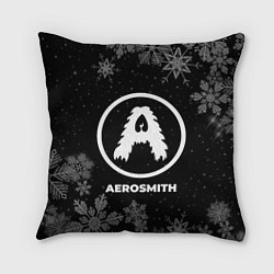 Подушка квадратная Снежный Aerosmith, цвет: 3D-принт