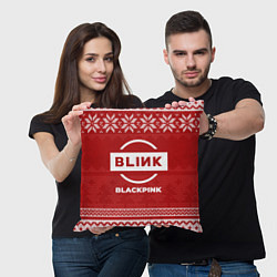 Подушка квадратная Новогодний Blackpink, цвет: 3D-принт — фото 2