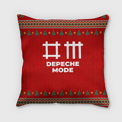Подушка квадратная Depeche Mode new year, цвет: 3D-принт