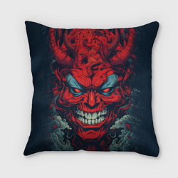 Подушка квадратная Red demon Oni, цвет: 3D-принт