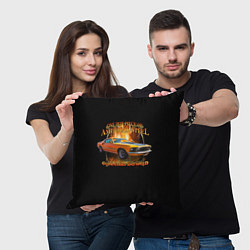 Подушка квадратная Автомобиль Ford Mustang, цвет: 3D-принт — фото 2